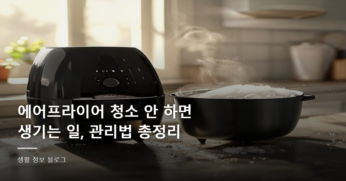 에어프라이어 청소 안 하면 생기는 일, 관리법 총정리