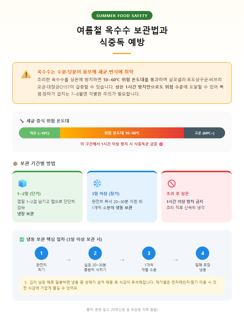 4. 옥수수 손질법, 껍질·수염 제거부터 알갱이 분리까지