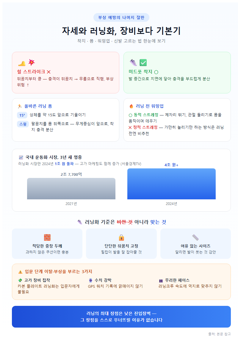 4. 자세와 러닝화 — 장비보다 기본기