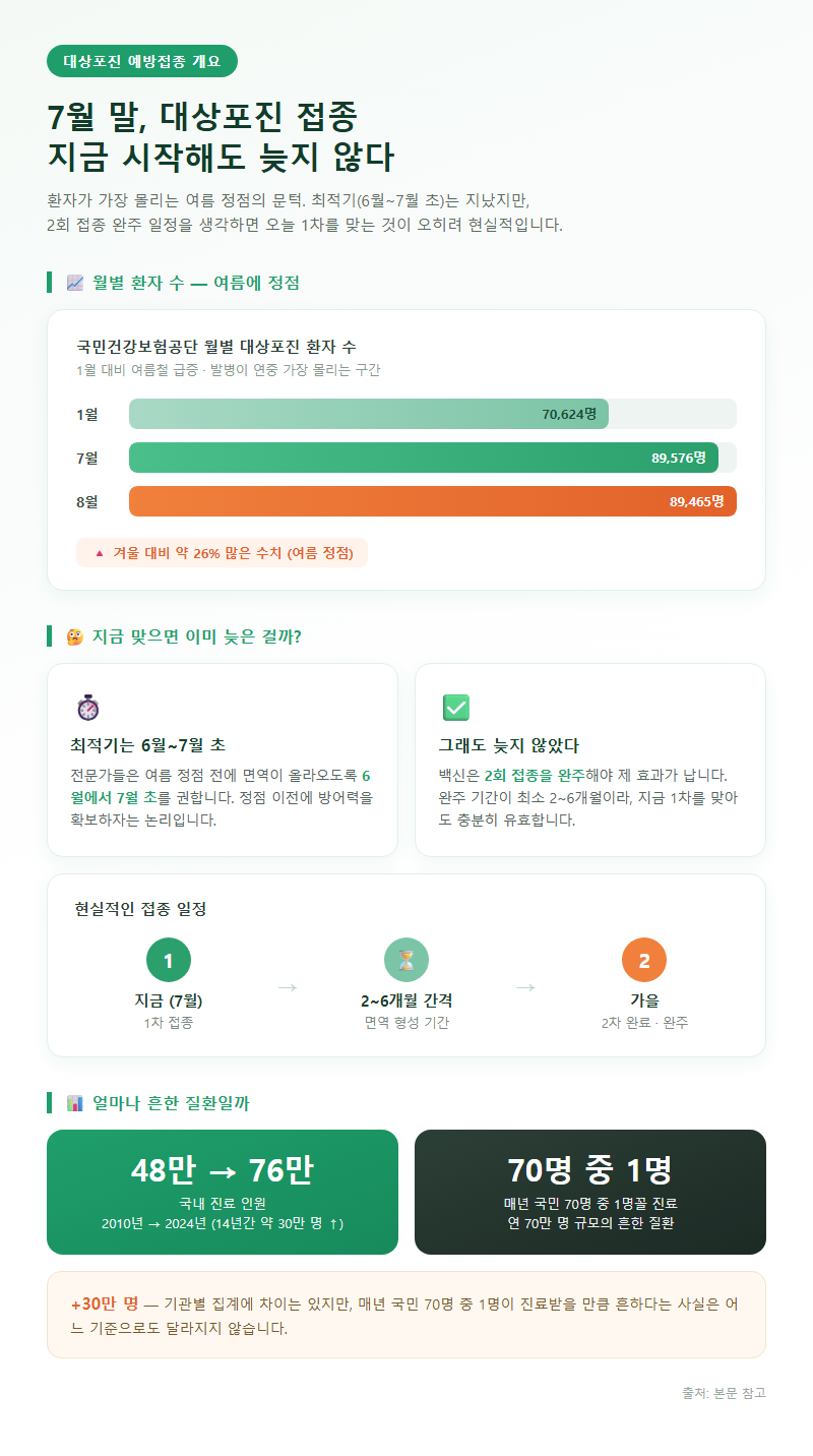 대상포진예방접종 개요