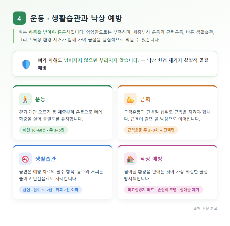 4. 운동·생활습관과 낙상 예방