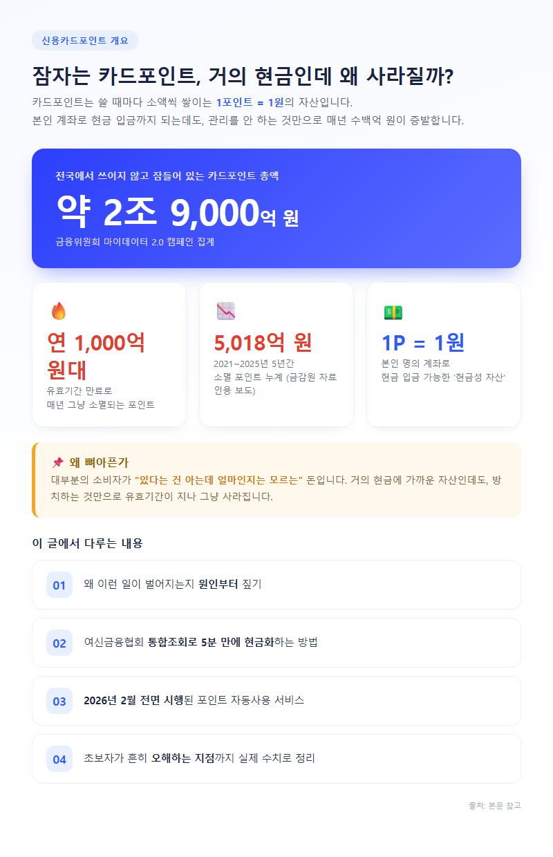 신용카드포인트 개요