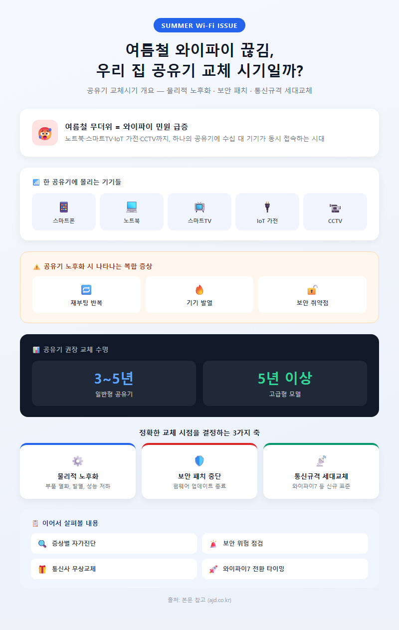 공유기교체시기 개요