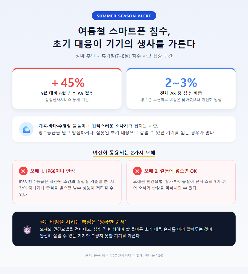 스마트폰침수대처법 개요