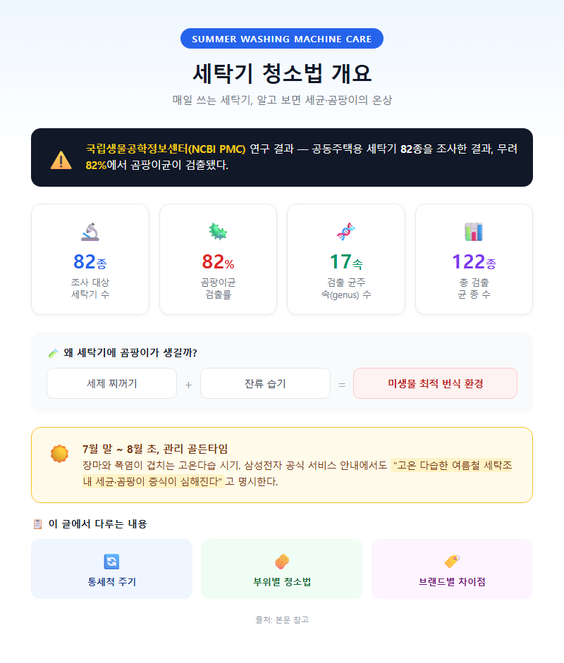 세탁기청소법 개요