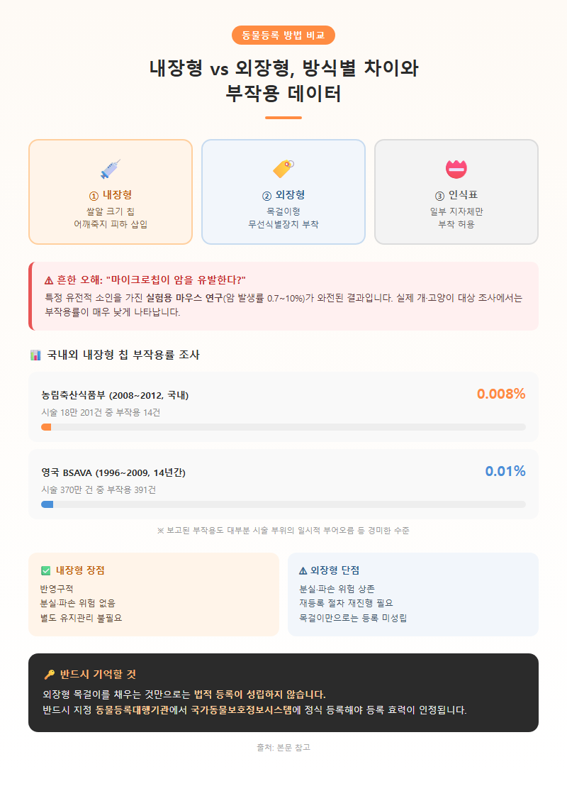 2. 내장형 vs 외장형, 방식별 차이와 부작용 데이터