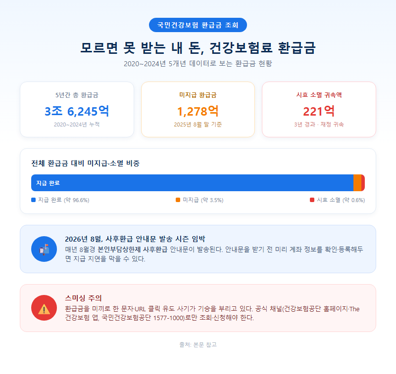 국민건강보험환급금조회 개요