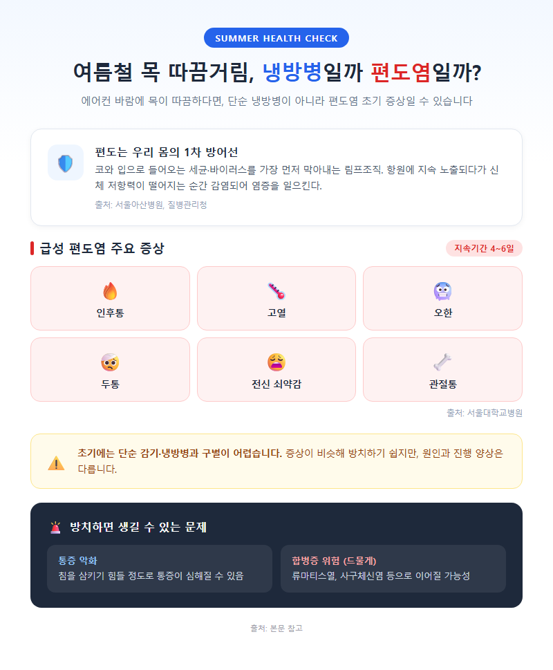 편도염증상 개요