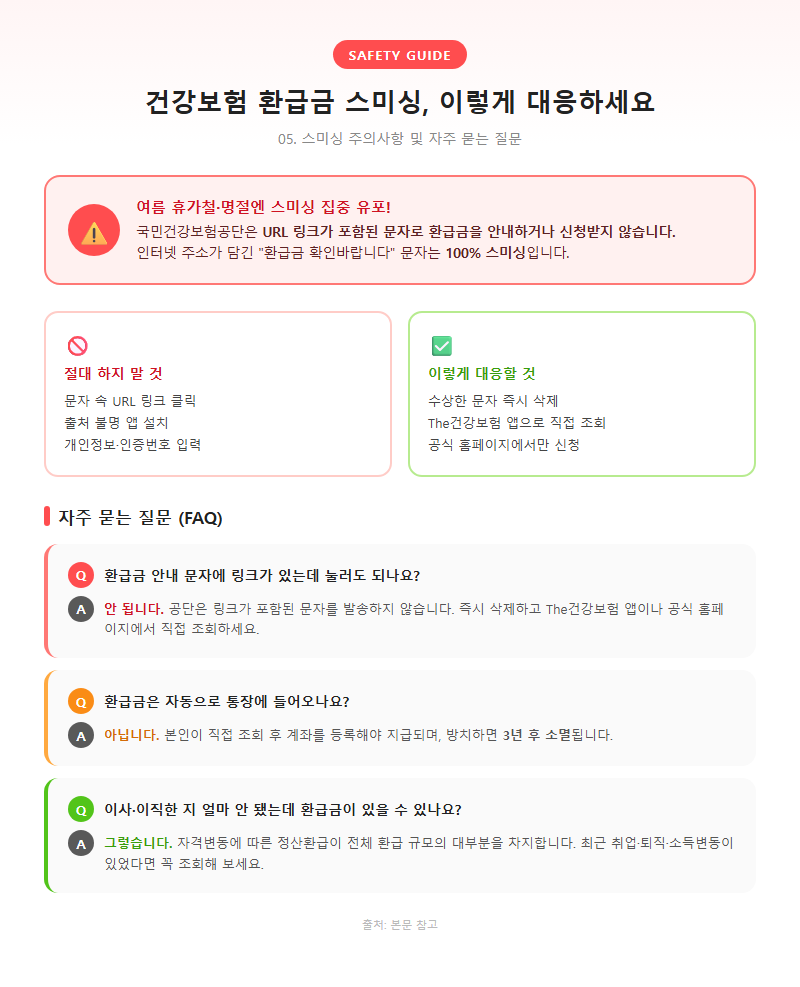 5. 스미싱 주의사항 및 자주 묻는 질문