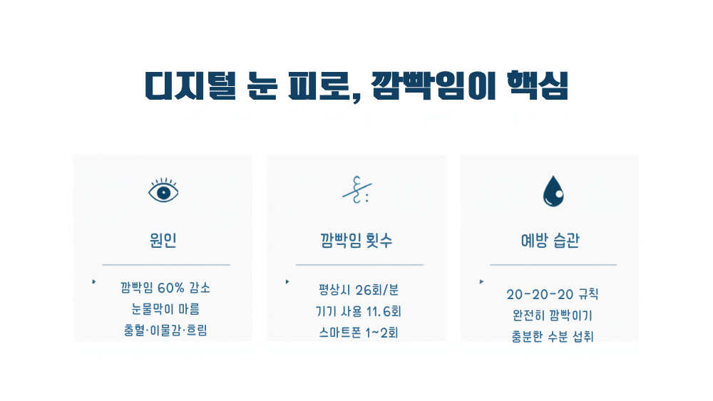 2. 디지털 눈 피로 — '깜빡임'이 문제의 핵심이다