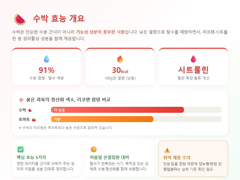 수박효능 개요