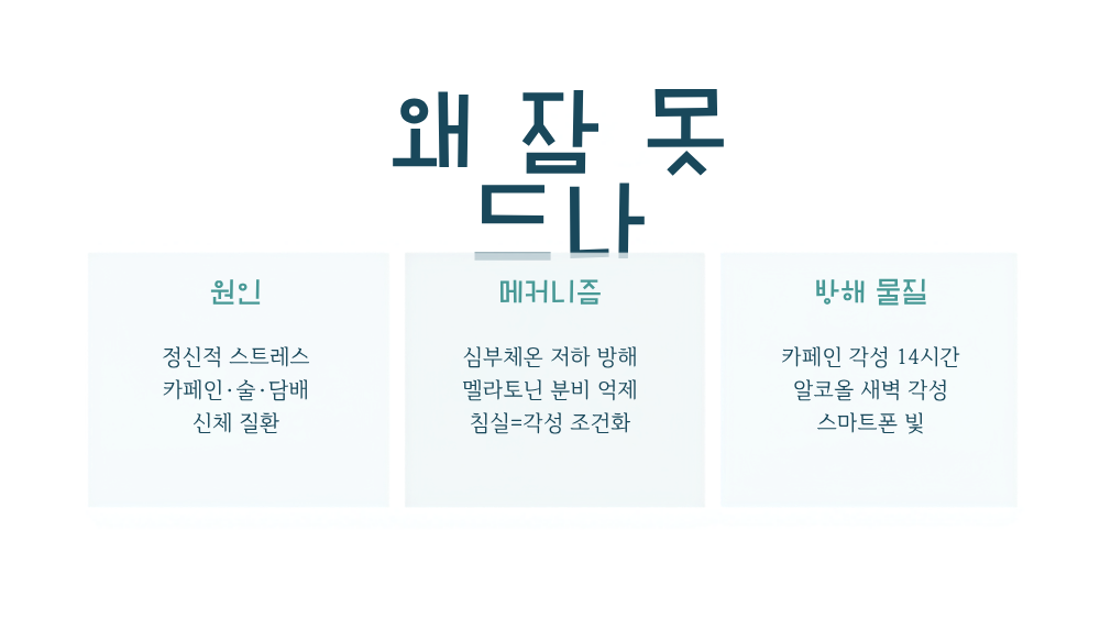 2. 왜 잠들지 못하는가: 원인과 생리 메커니즘