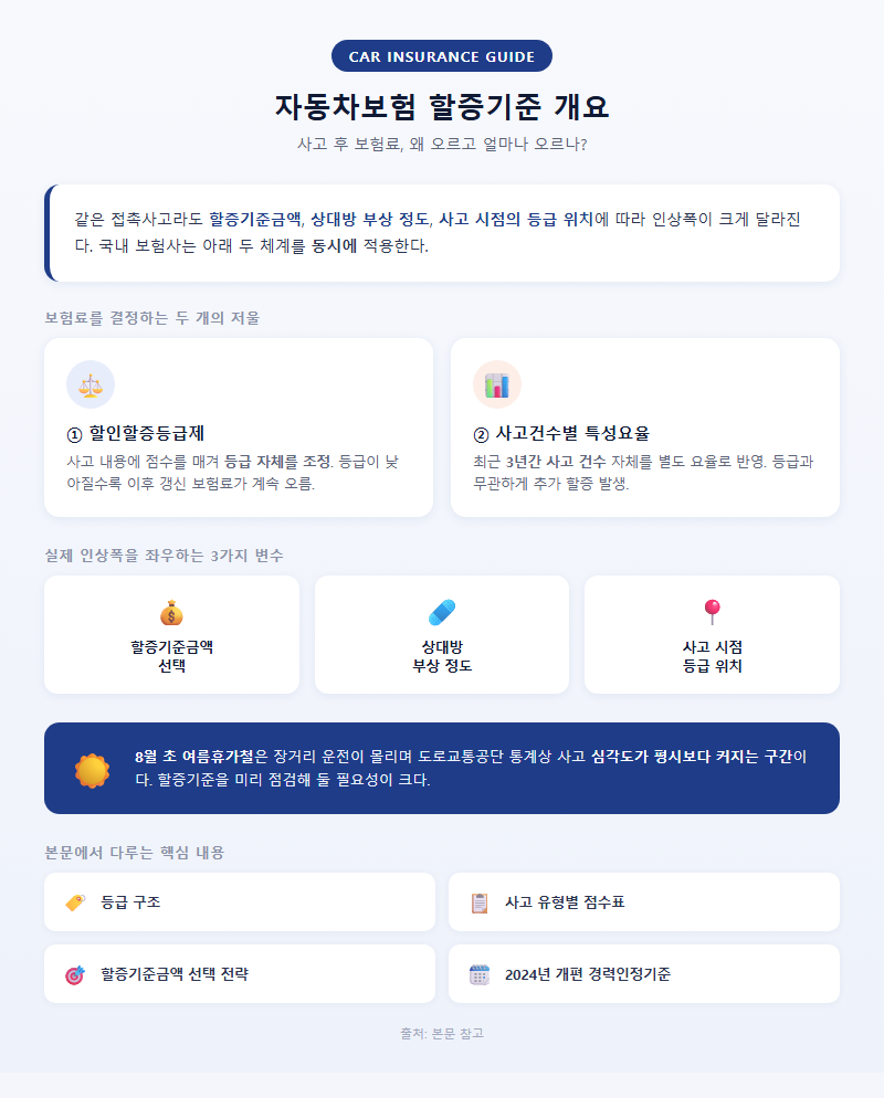 자동차보험할증기준 개요