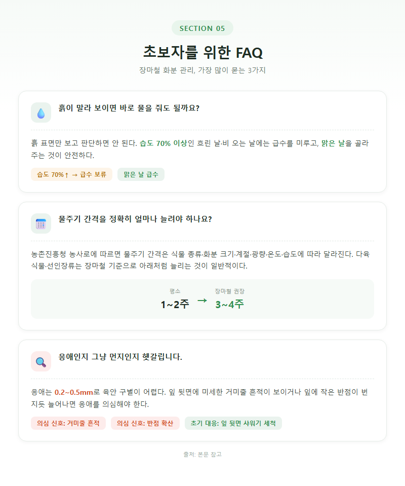 5. 초보자를 위한 FAQ