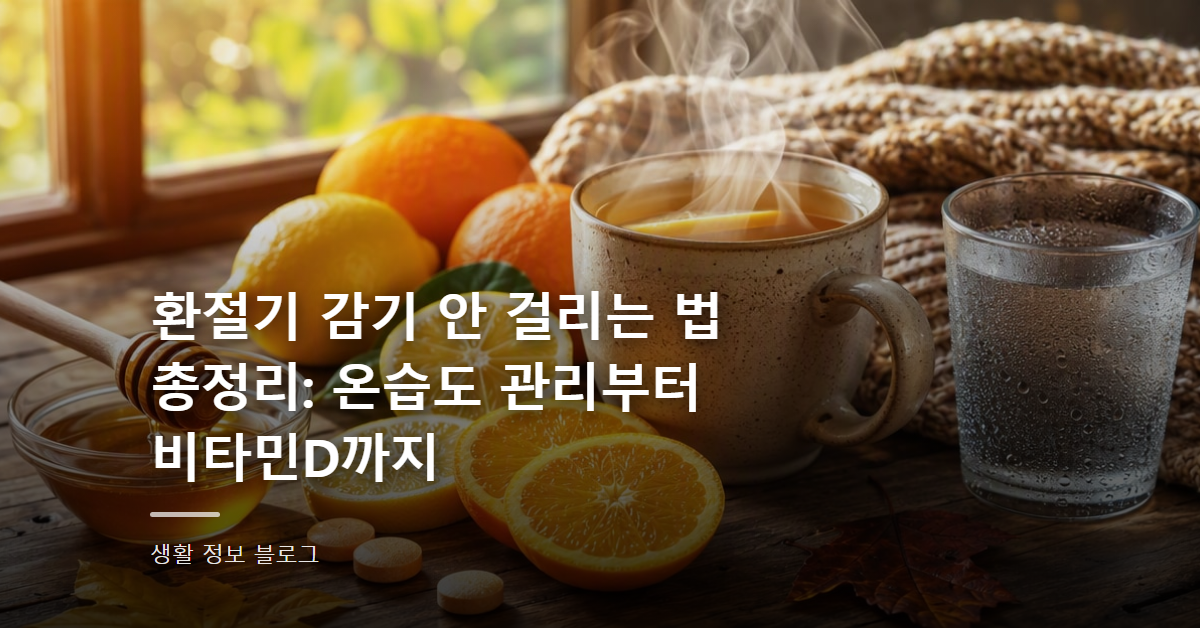 환절기 감기 안 걸리는 법 총정리: 온습도 관리부터 비타민D까지