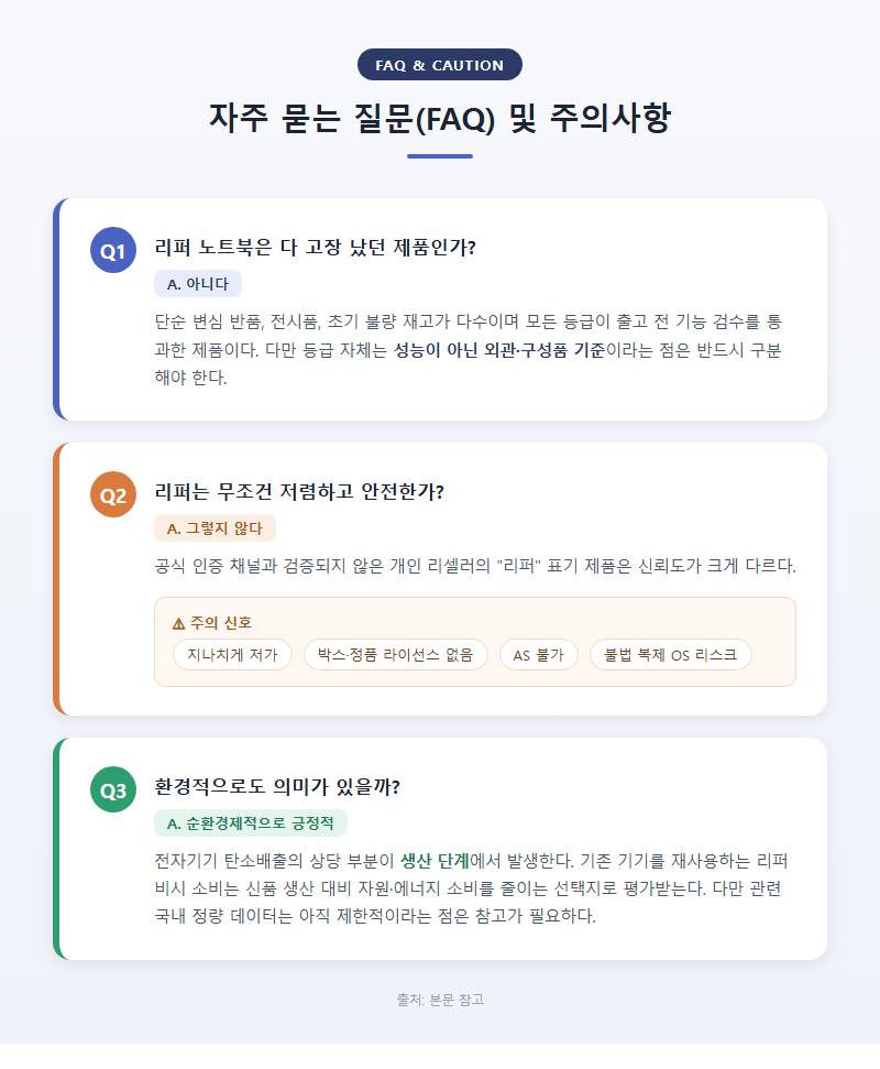 5. 자주 묻는 질문(FAQ) 및 주의사항