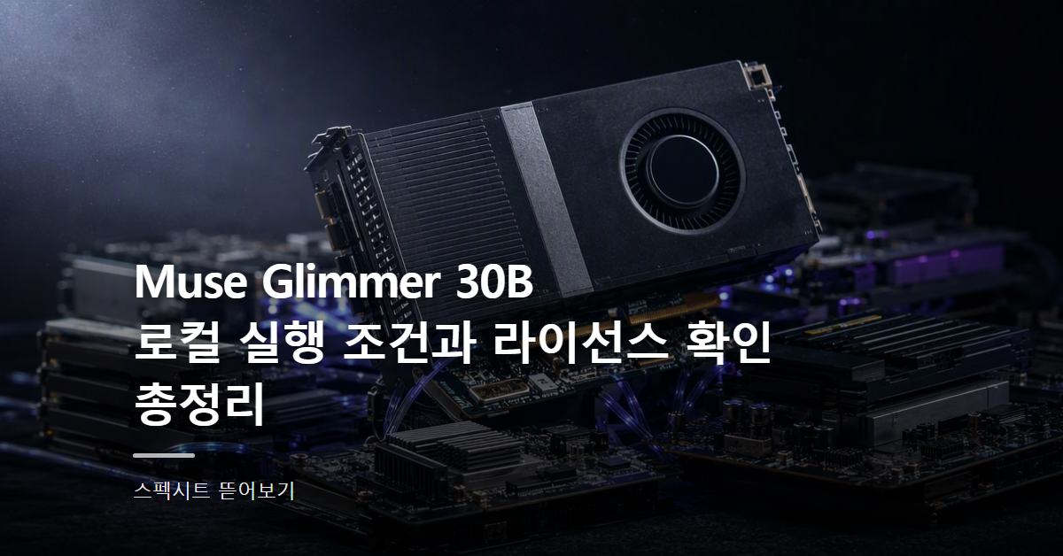 오픈소스 AI 모델 직접 돌려보기: 라이선스·VRAM·API 요금까지 실전 점검 순서