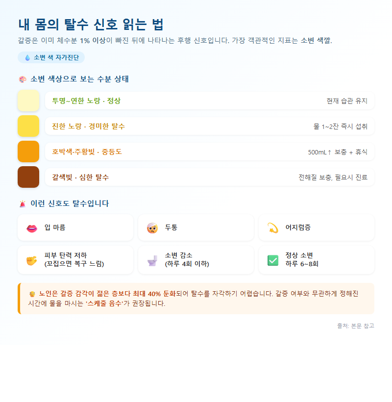 2. 내 몸의 탈수 신호 읽는 법