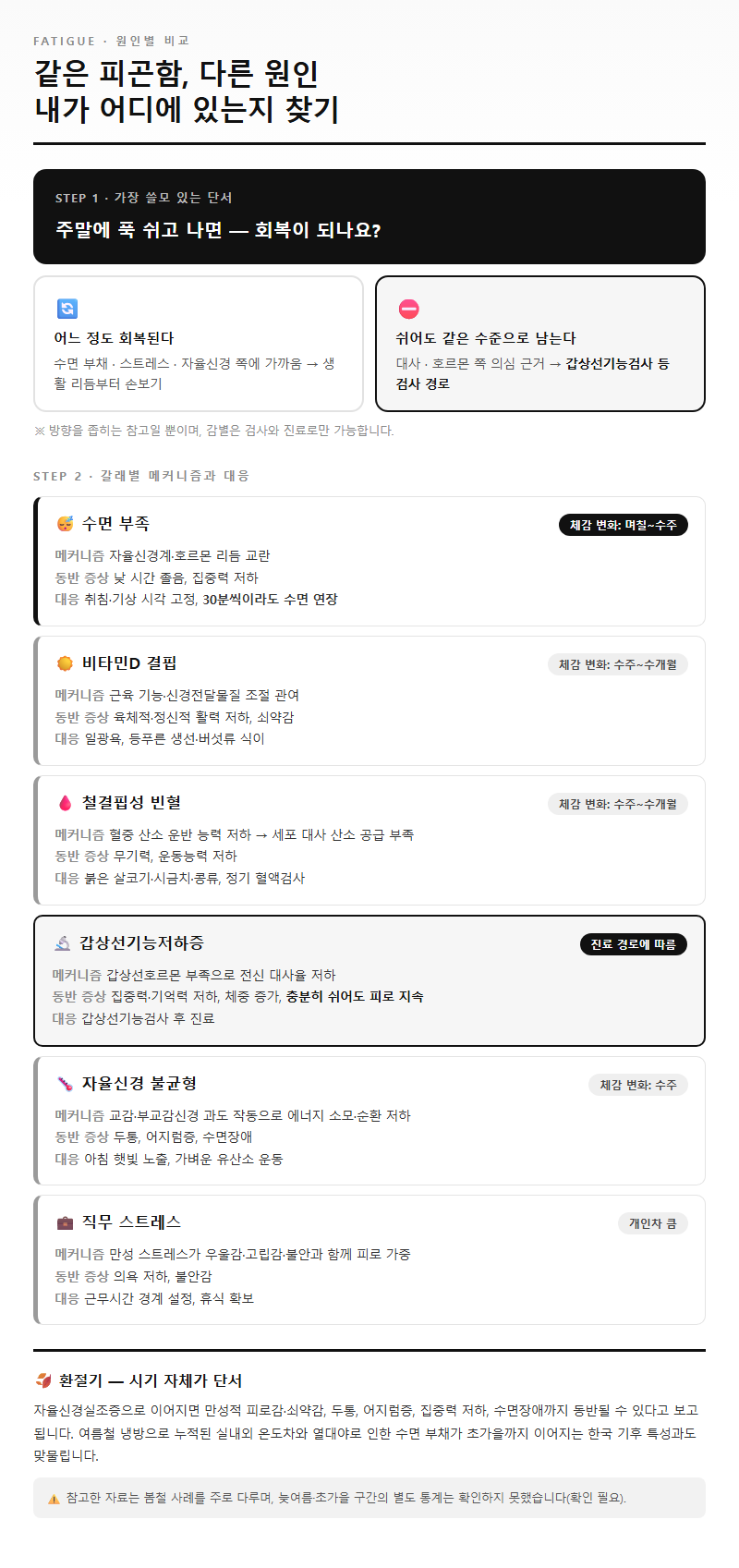 옵션·유형별 비교