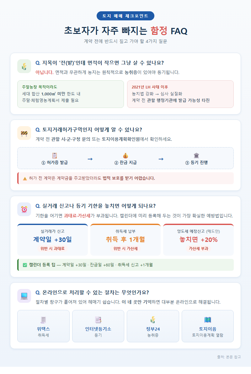 5. 초보자가 자주 빠지는 함정 FAQ