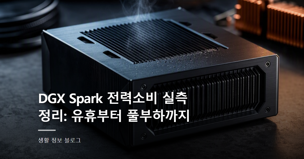 DGX Spark 전력소비 실측 정리: 유휴부터 풀부하까지