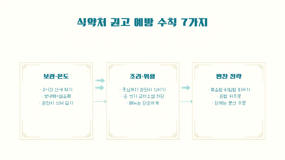4. 식약처 권고 예방 수칙 7가지