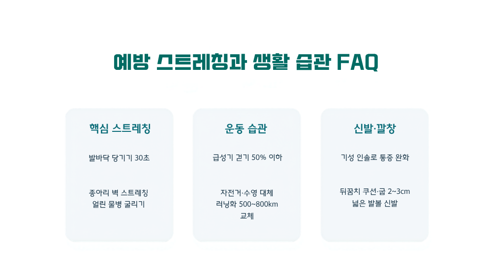 5. 예방 스트레칭과 생활 습관 FAQ
