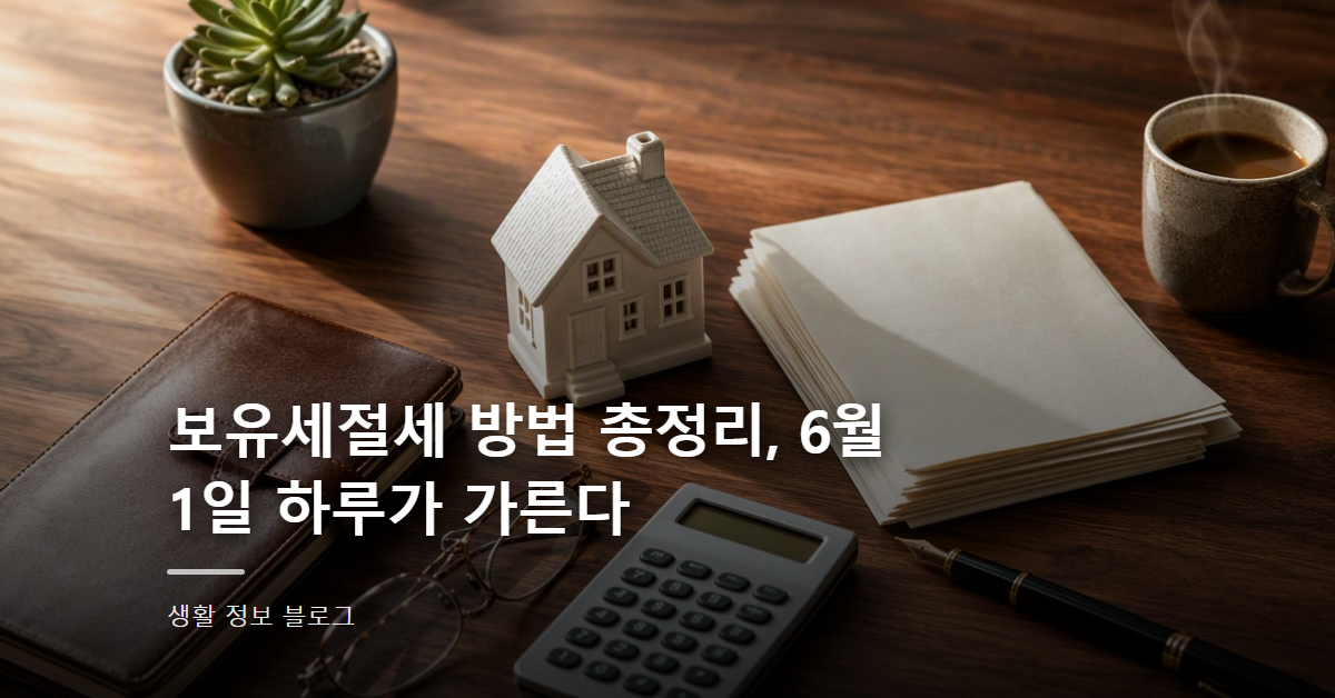 보유세절세 방법 총정리, 6월 1일 하루가 가른다