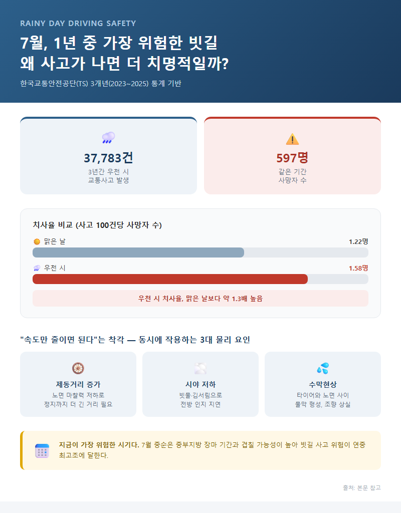 빗길운전요령 개요