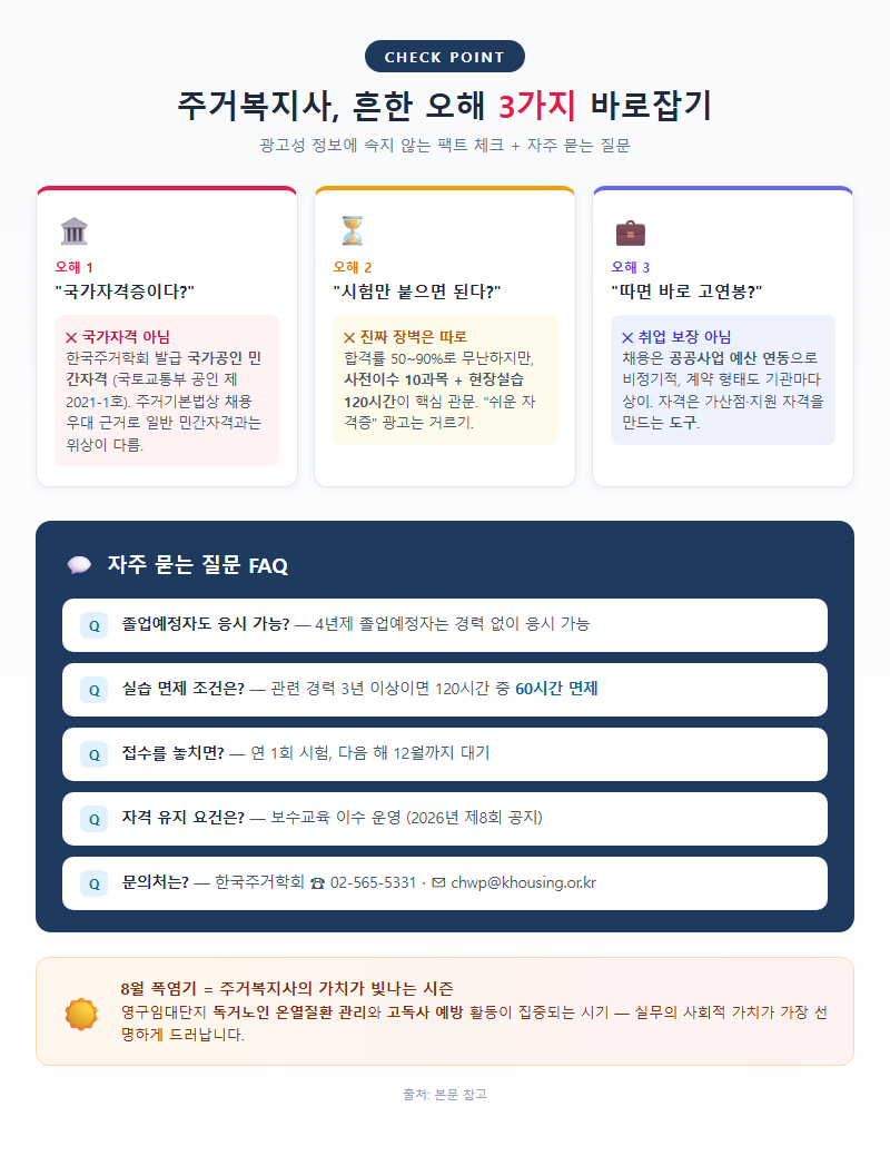 5. 흔한 오해 바로잡기와 FAQ