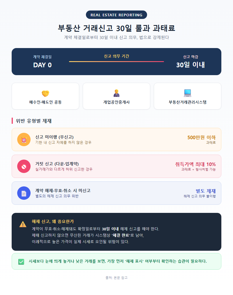 4. 부동산 거래신고 30일 룰과 과태료