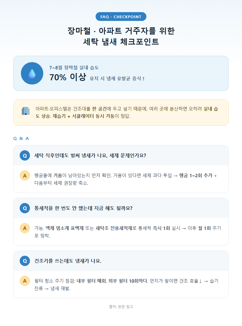 5. 장마철·아파트 거주자를 위한 체크포인트 (FAQ)