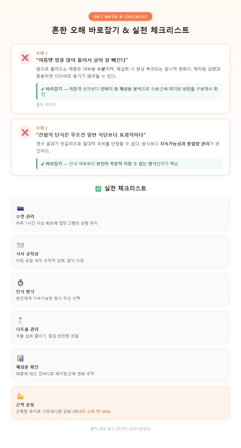 5. 흔한 오해 바로잡기 및 실천 체크리스트