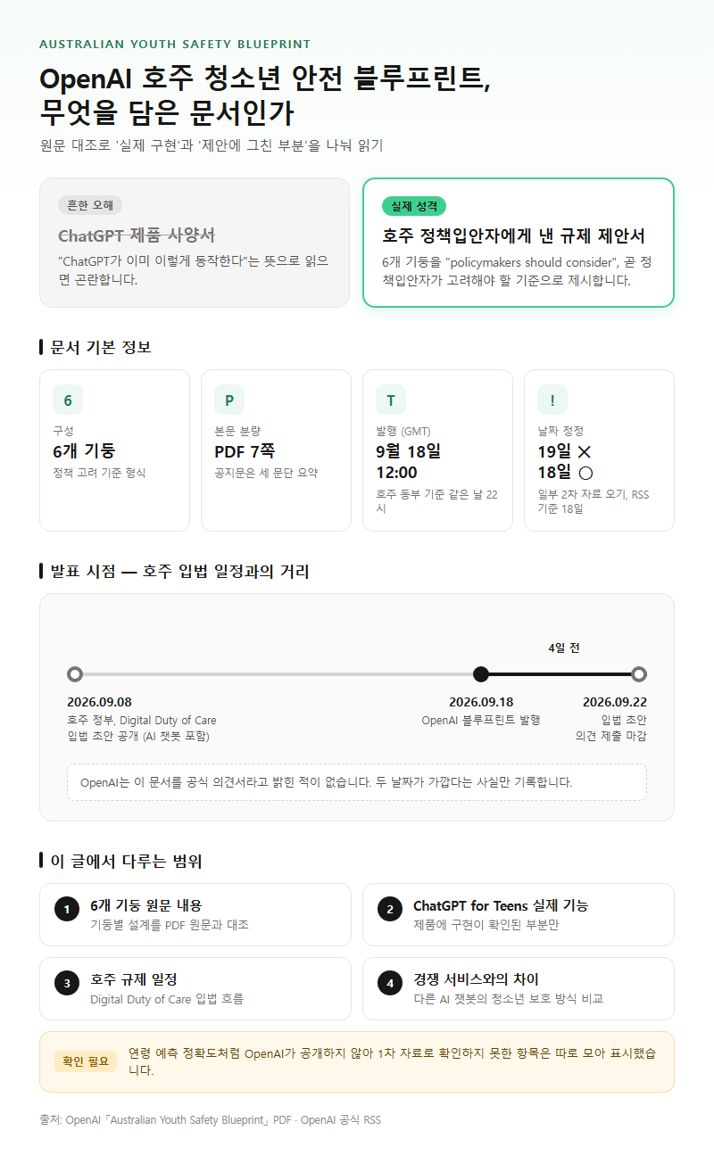 OpenAI호주청소년안전 개요