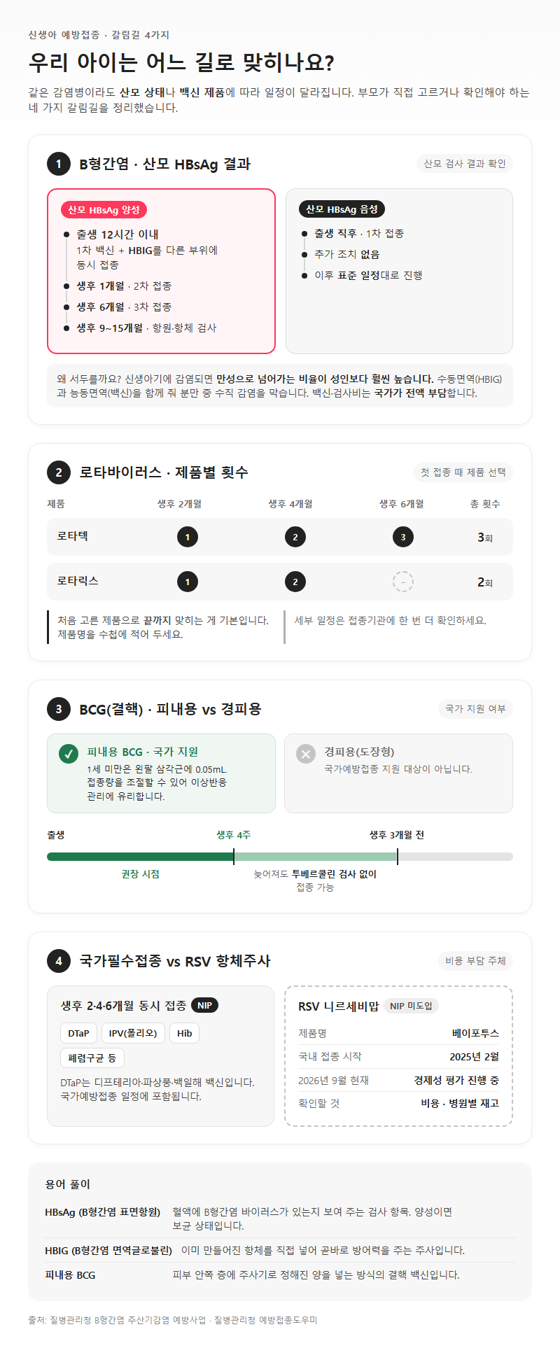 옵션·유형별 비교