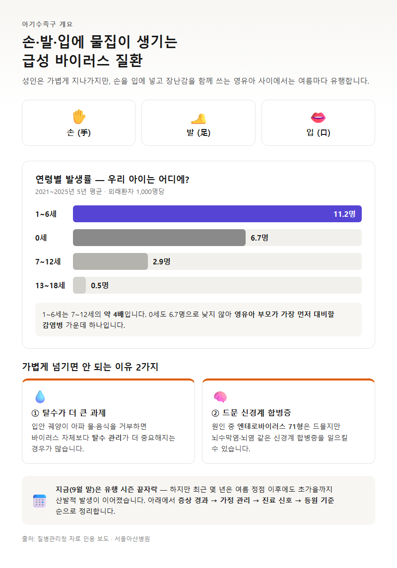 아기수족구 개요
