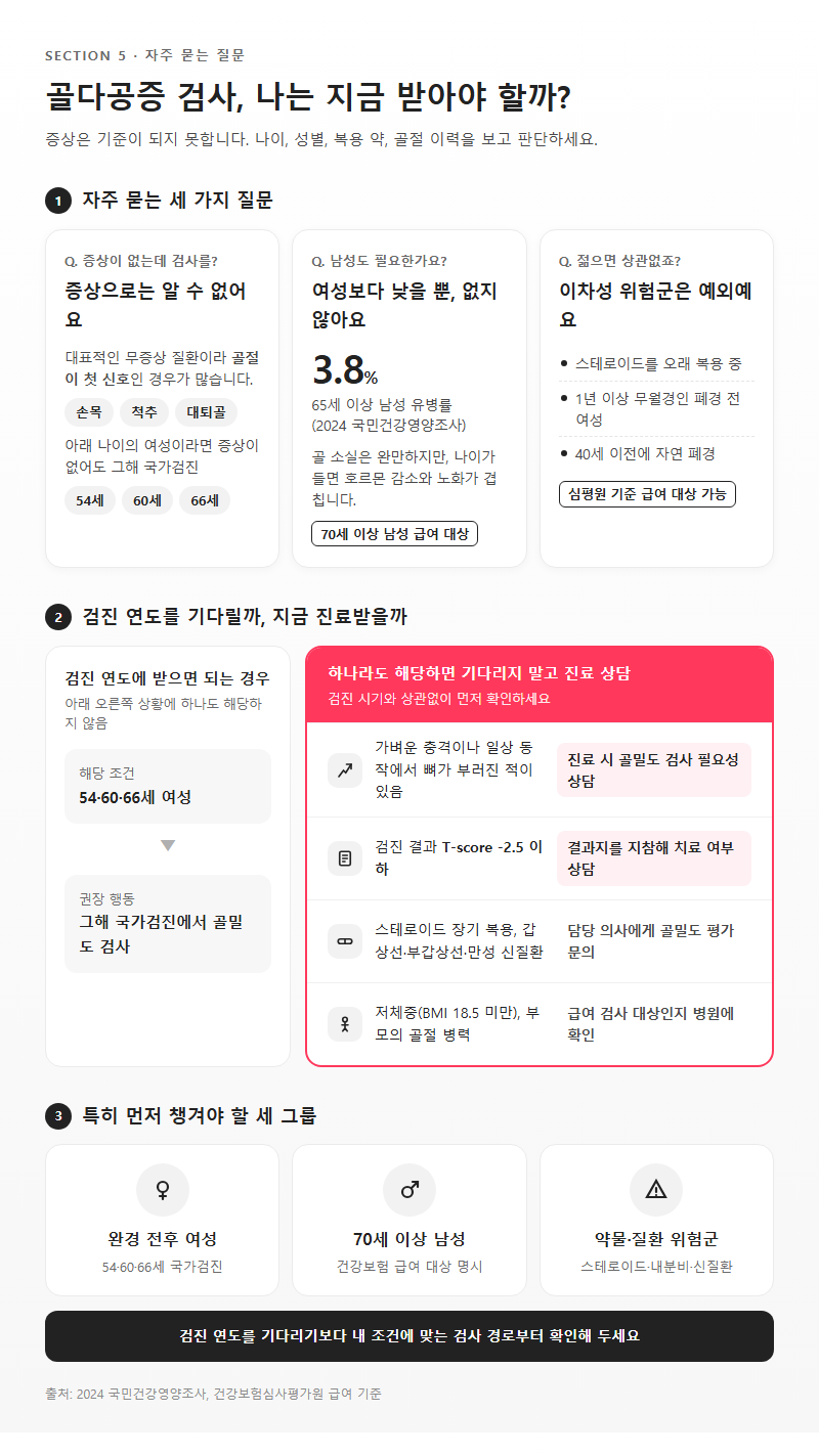 5. 자주 묻는 질문과 검사가 더 필요한 사람