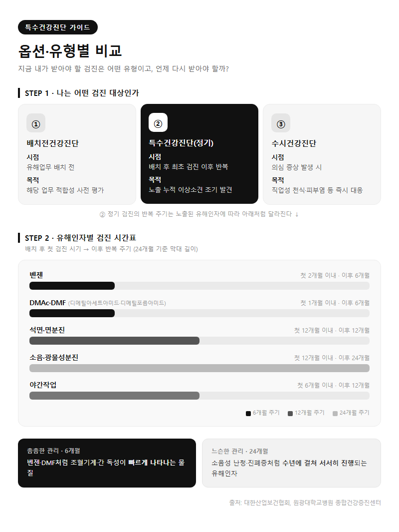 옵션·유형별 비교