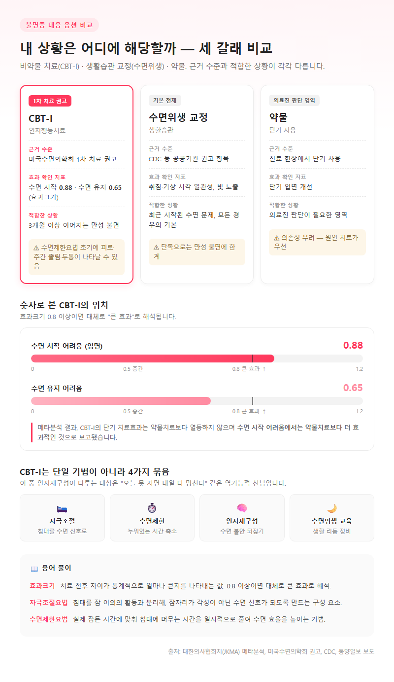 옵션·유형별 비교