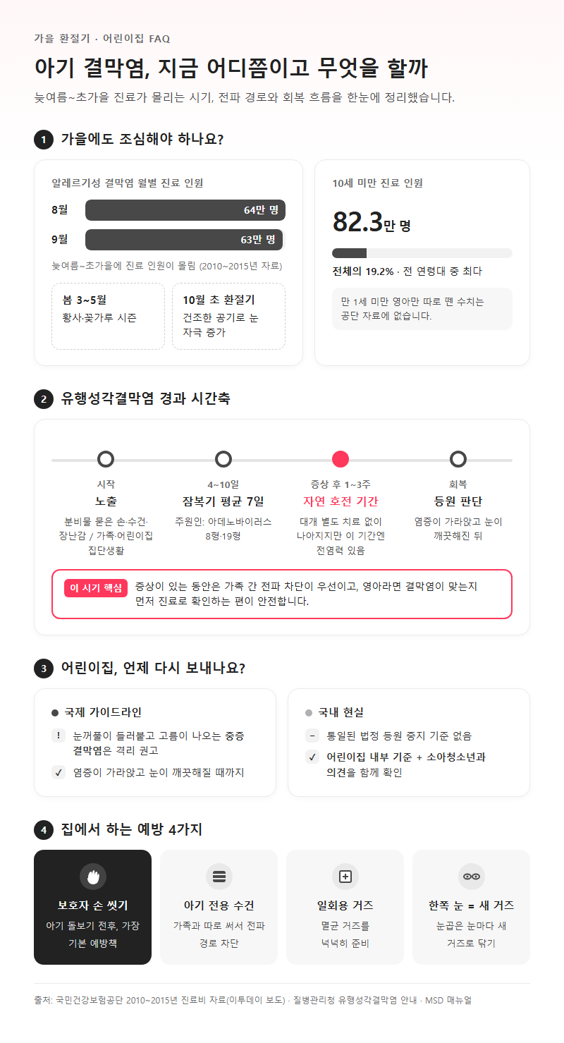 5. 가을 환절기·어린이집 아기 결막염 예방 FAQ