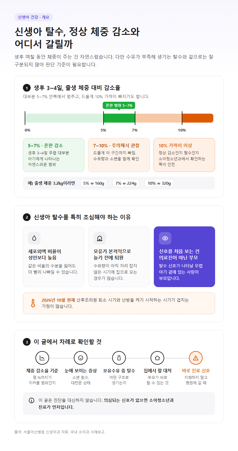 신생아탈수 개요